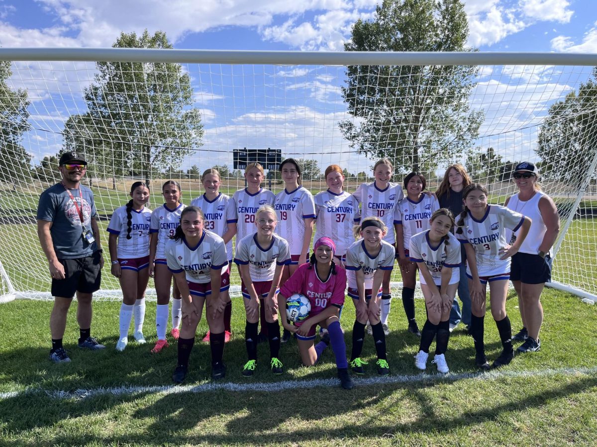 8th grade girls' soccer team. 